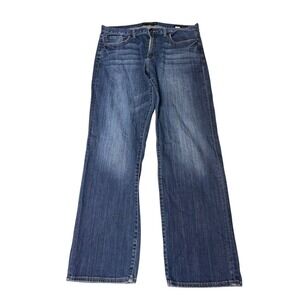 Vintage Lucky Brand 361 Vintage Straight Mens Blue Denim Jeans Size 34x32